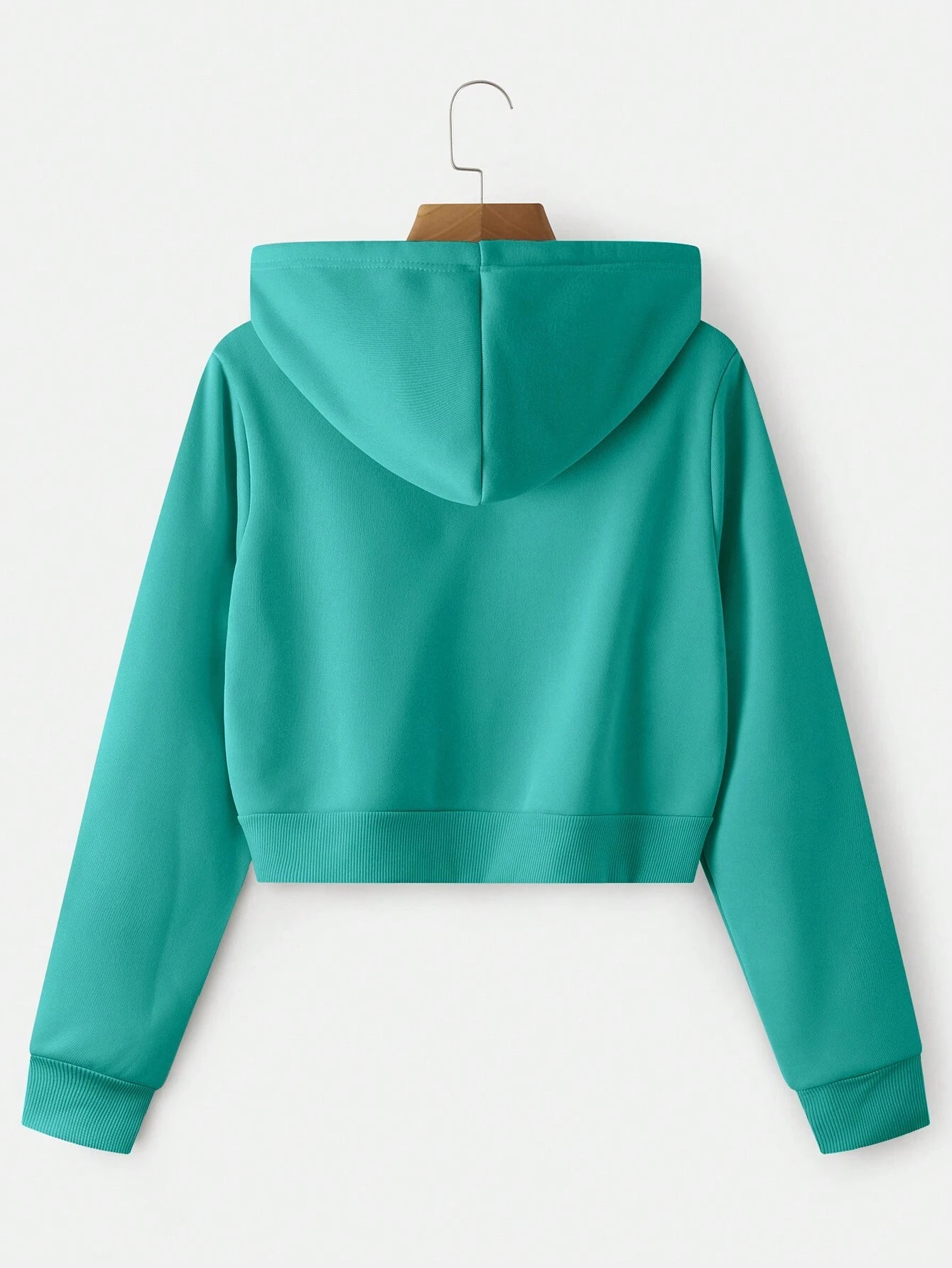 INAWLY Zip up Crop Drawstring Thermal Lined Hoodie,Long Sleeve Tops