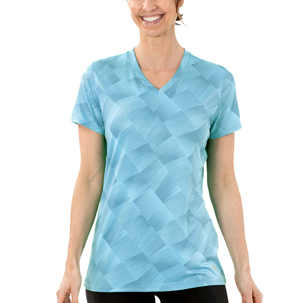 Women'S Cooling V-Neck Short Sleeve T-Shirt