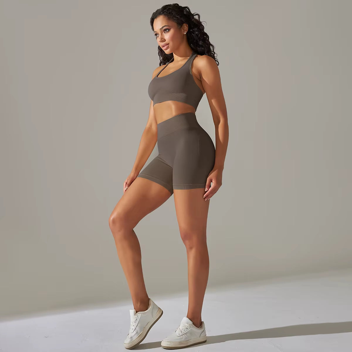 2 PCS Women Yoga Set Seamless Sports Shorts Set Sexy Bra Shorts Sportswear Suit Women'S Summer Gym Clothing Fitness Tracksuit