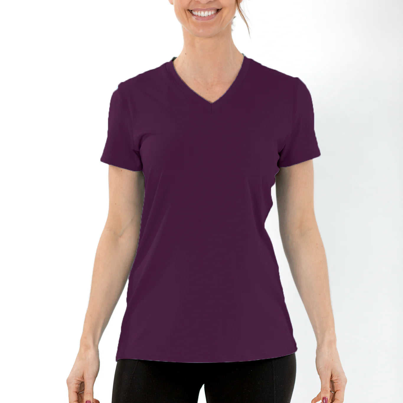 Women'S Cooling V-Neck Short Sleeve T-Shirt