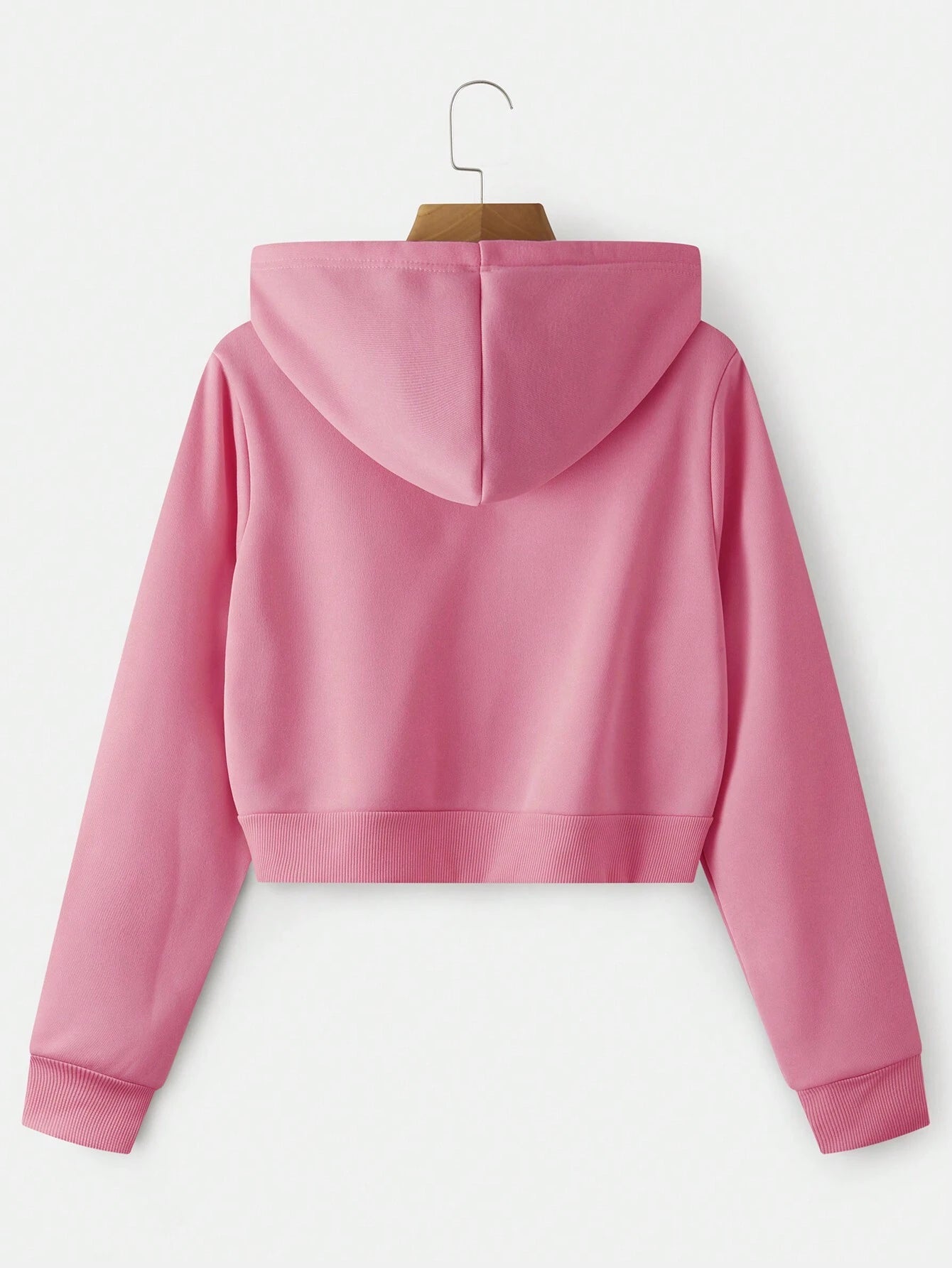 INAWLY Zip up Crop Drawstring Thermal Lined Hoodie,Long Sleeve Tops