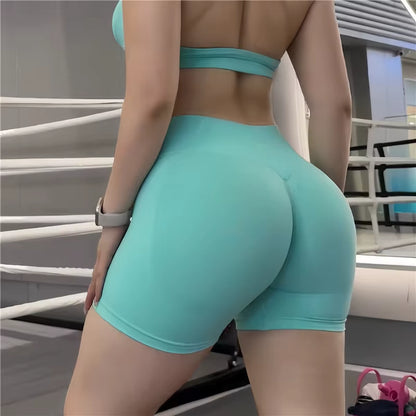 Gym Impact Running Shorts Scrunch Butt Shorts Women Biker Cycling Shorts Seamless Leggings Sexy Athletic Yoga Shorts