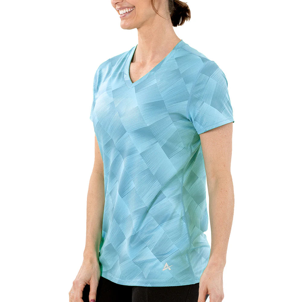 Women'S Cooling V-Neck Short Sleeve T-Shirt