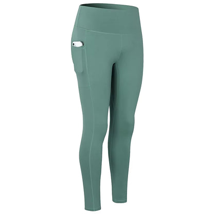 Women Yoga Pants High Waist Solid Colors Fitness Workout Leggings Gym Training Quick Dry Sportswear Yoga Running Legging