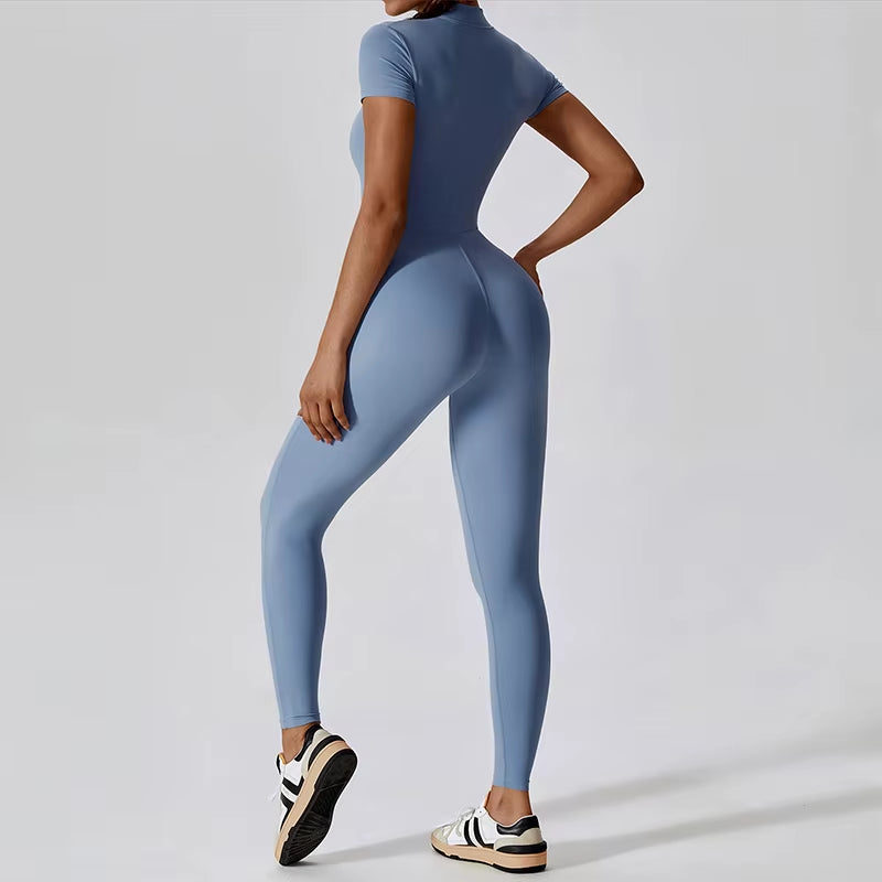 Summer Yoga Clothes Suit Workout Sports Set Women Bodysuits Gym Set Women Training Siamese Fitness Jumpsuit Female Sportswear