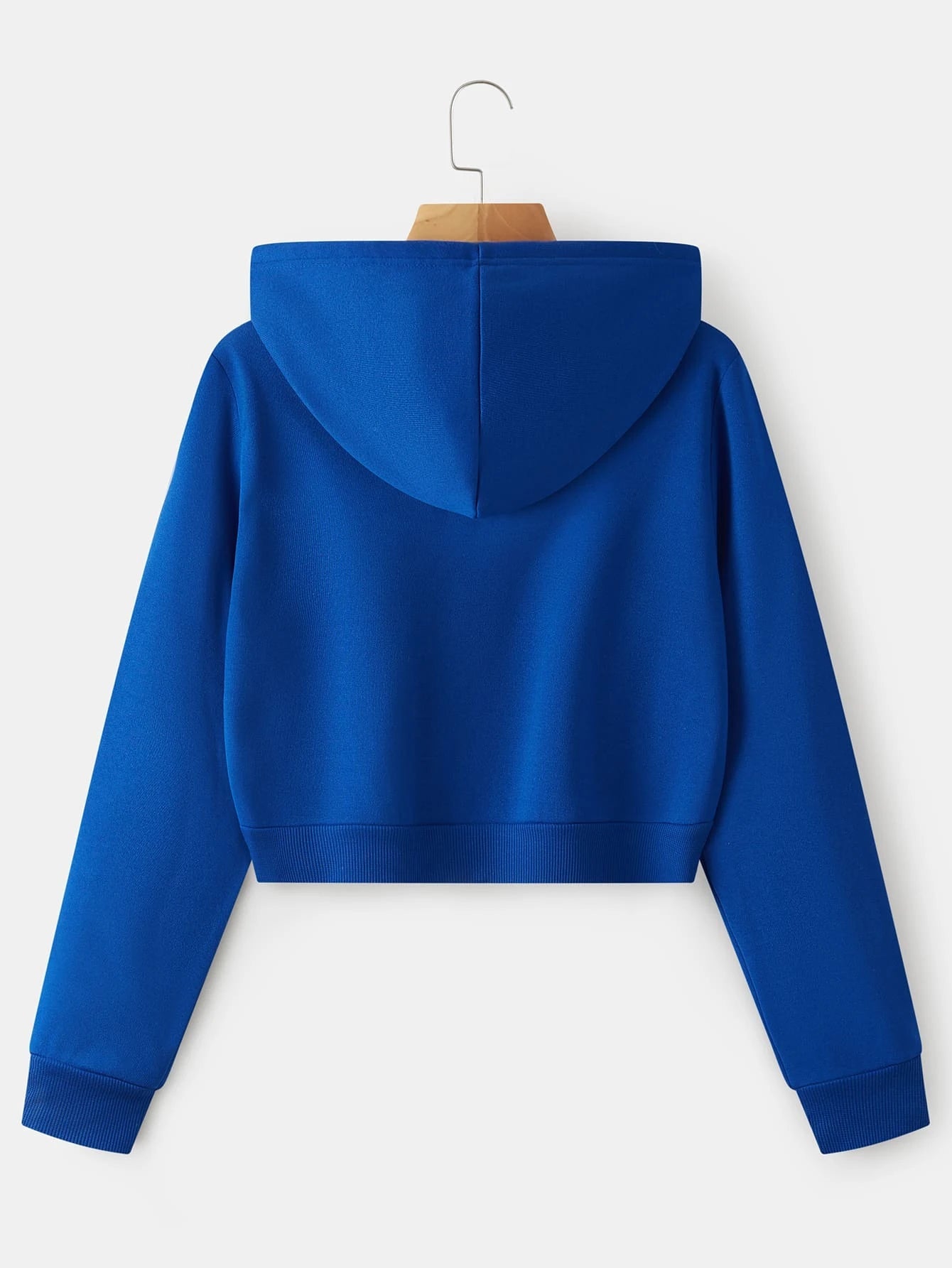 INAWLY Zip up Crop Drawstring Thermal Lined Hoodie,Long Sleeve Tops