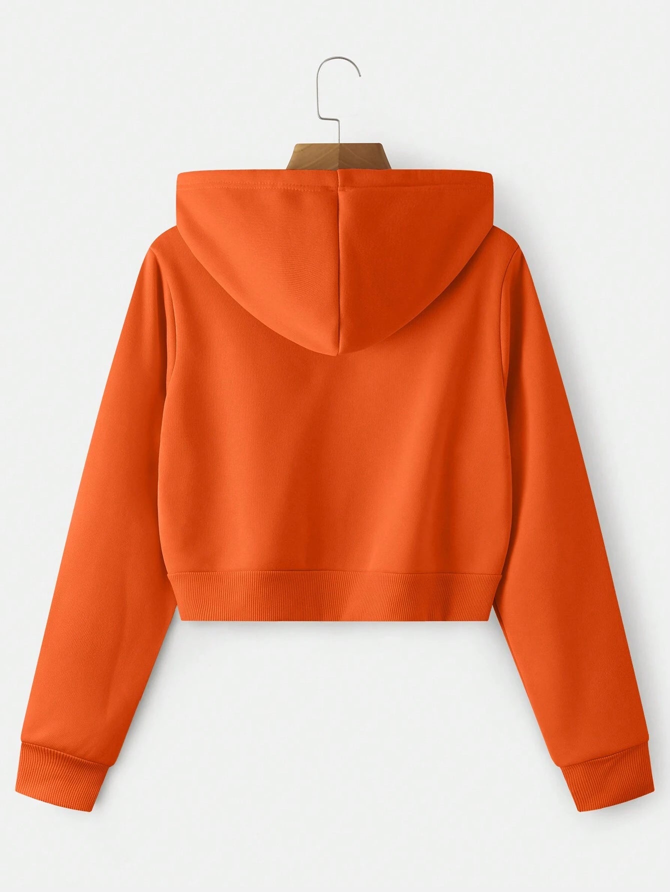 INAWLY Zip up Crop Drawstring Thermal Lined Hoodie,Long Sleeve Tops