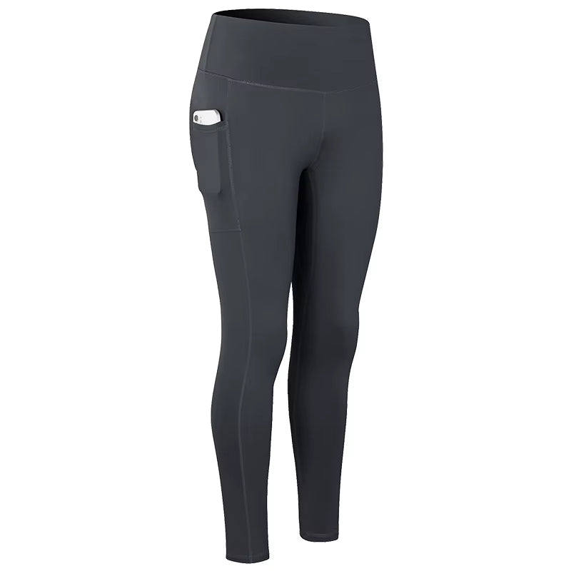 Women Yoga Pants High Waist Solid Colors Fitness Workout Leggings Gym Training Quick Dry Sportswear Yoga Running Legging