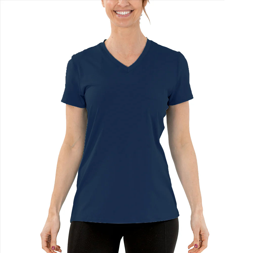 Women'S Cooling V-Neck Short Sleeve T-Shirt