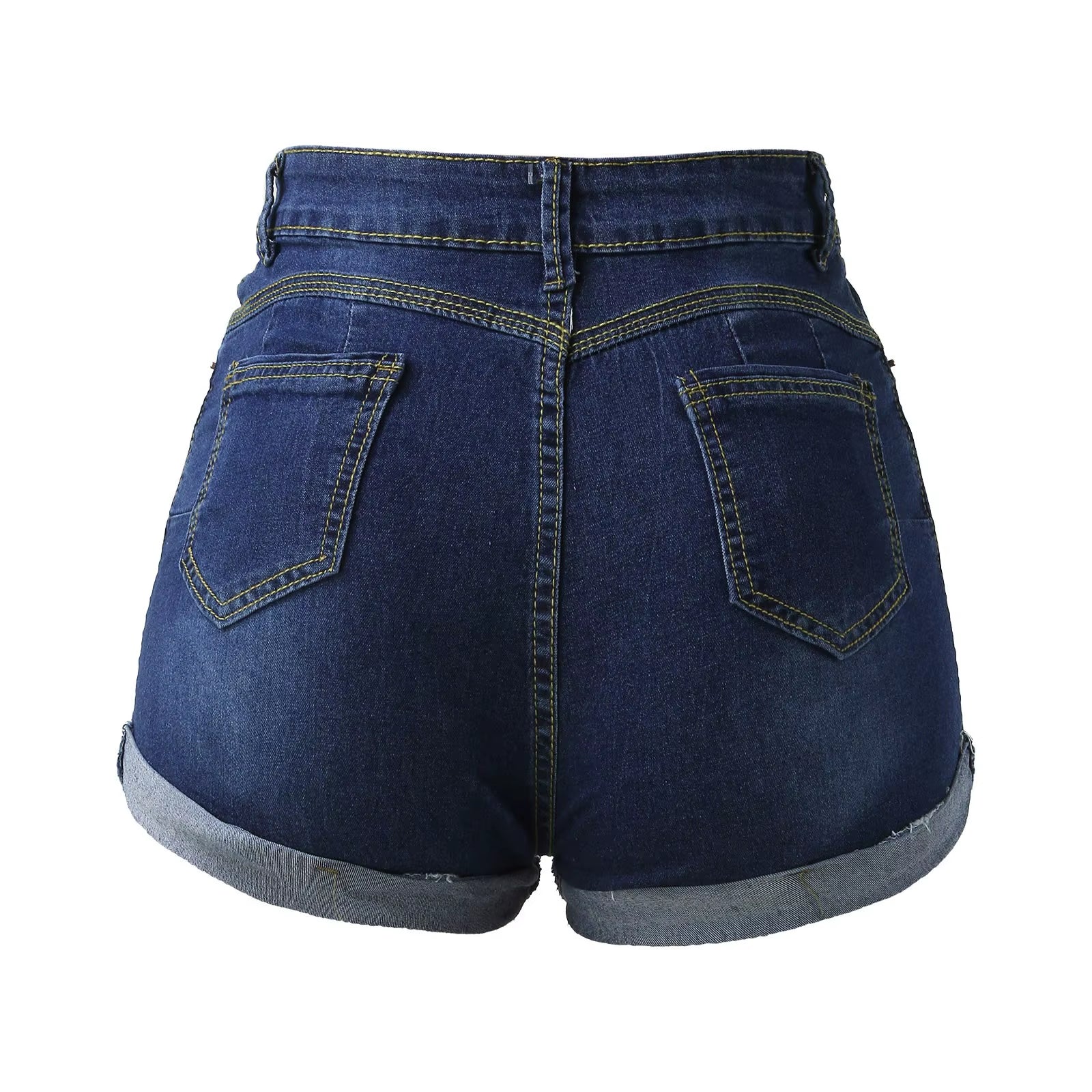 Summer Denim Shorts Women High Waisted plus Size Ripped High Waisted Denim Shorts Stretchy Jean Shorts Women'S Summer Shorts