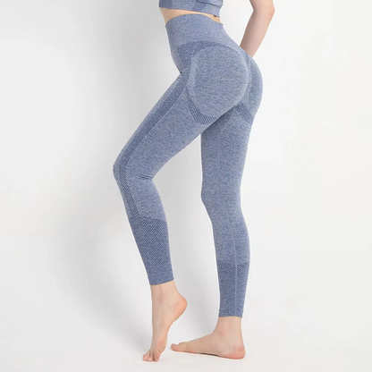 Seamless High Waisted Gym Leggings – Push-Up, High Stretch Fitness Wear for Enhanced Comfort