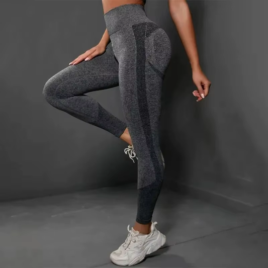 Seamless High Waisted Gym Leggings – Push-Up, High Stretch Fitness Wear for Enhanced Comfort